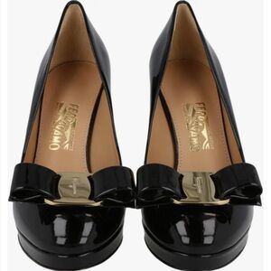 Salvatore Ferragamo Heels - Patent Leather Black